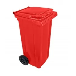 Pubela HDPE CLD 120L rosu - Transportul nu este inclus