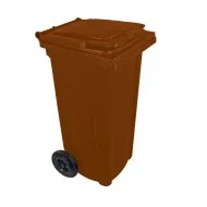 Pubela HDPE CLD 240L maro - Transport Inclus