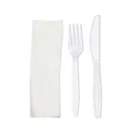 Furculita+Cutit+Servetel 100buc/set Furculita+Cutit+Servetel 100buc/set