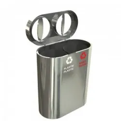 COPENHAGEN A Concept modern de cosuri pentru colectare selectiva; 2, 3 sau 4x40L, otel inoxidabil COPENHAGEN A Concept modern de cosuri pentru colectare selectiva; 2, 3 sau 4x40L, otel inoxidabil