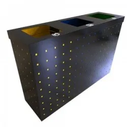 OSLO SM Set combo de reciclare din metal cu design modern OSLO SM Set combo de reciclare din metal cu design modern