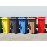 Pubela HDPE CLD 240L galbena- Transport Inclus