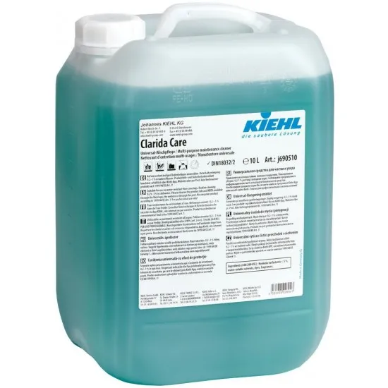 CLARIDA CARE Manual-Detergent de intretinere cu substante de protectie, 10L, Kiehl CLARIDA CARE Manual-Detergent de intretinere cu substante de protectie, 10L, Kiehl