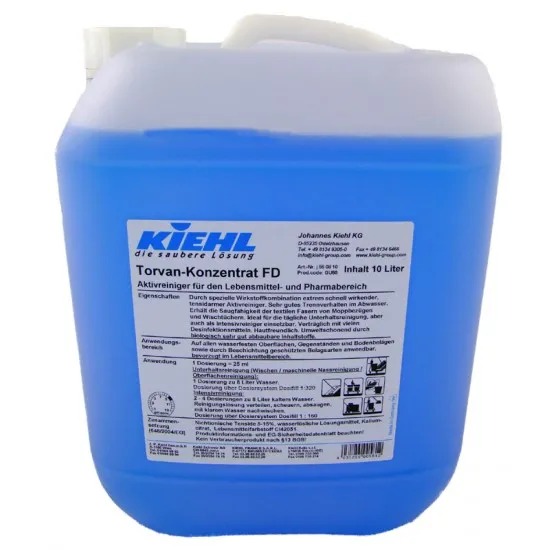 TORVAN CONC FD-Detergent activ pentru zonele alimentare Kiehl 10l TORVAN CONC FD-Detergent activ pentru zonele alimentare Kiehl 10l