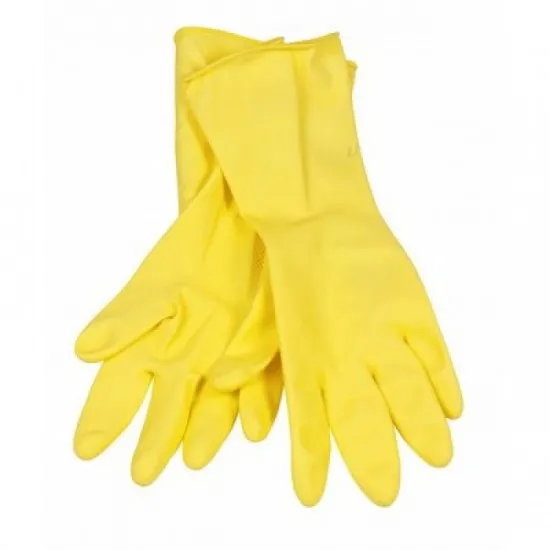 Manusi menaj latex, 1 per/set, marimea L, OTI, galbene Manusi menaj latex, 1 per/set, marimea L, OTI, galbene