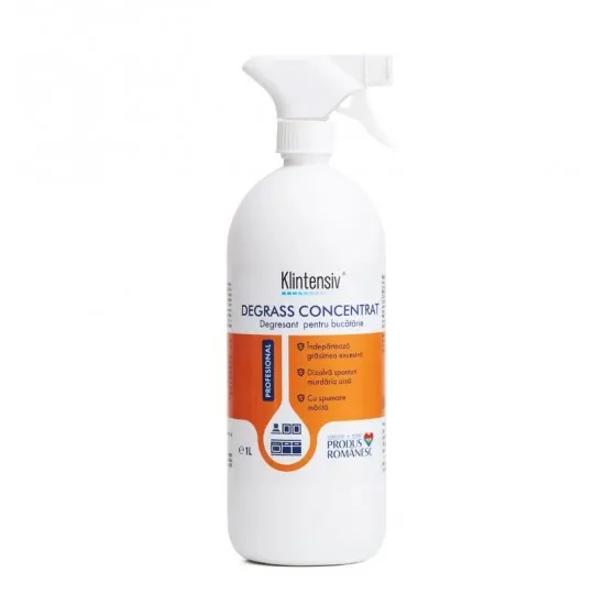 DEGRASS, degresant concentrat PROFESIONAL pentru cuptoare, 1 litru, Klintensiv DEGRASS, degresant concentrat PROFESIONAL pentru cuptoare, 1 litru, Klintensiv