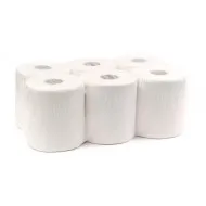 Prosop cu derulare externa, 2 straturi, alb, celuloza 100%,  AQAS, 100m 