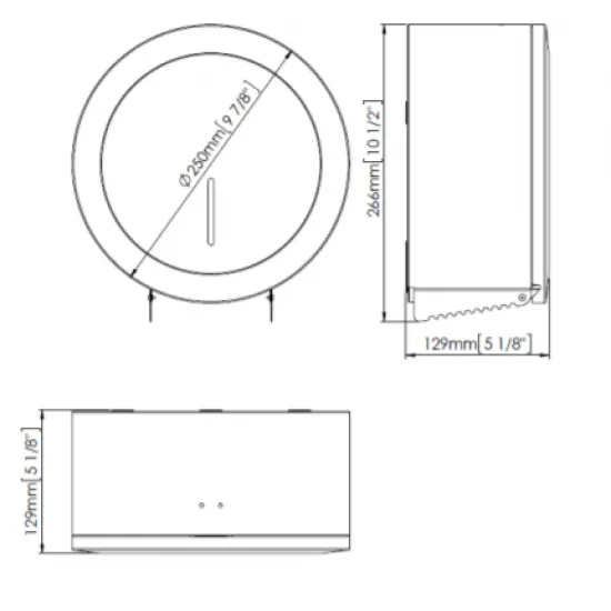 Dispenser hartie igienica rola Jumbo, Mediclinics, inox negru Dispenser hartie igienica rola Jumbo, Mediclinics, inox negru