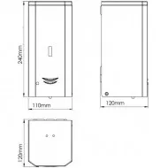 Dozator pentru sapun lichid, cu senzor infrarosu, Mediclinics, 1L