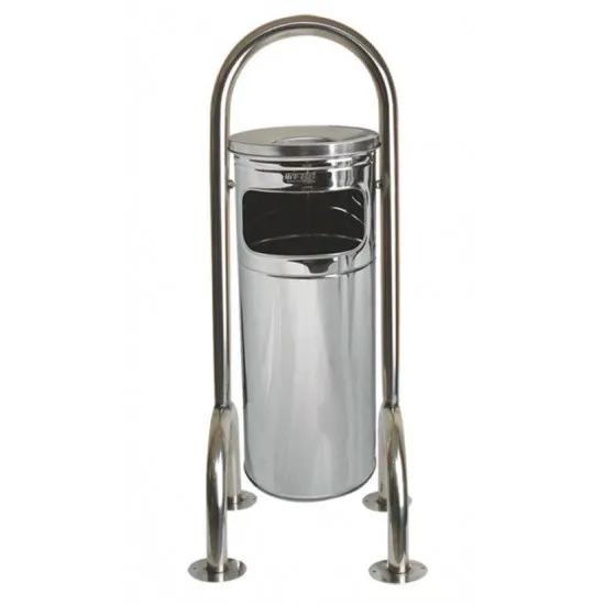 Cos gunoi pentru parc din inox, 31L Cos gunoi pentru parc din inox, 31L