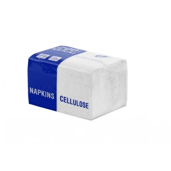 Servetele de masa la pachet, Super 200V Compact, albe, 200 buc., 110x165mm