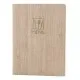 Mapa meniu A4+, Wood, piele PU interior/exterior, lavabila, bej Mapa meniu A4+, Wood, piele PU interior/exterior, lavabila, bej