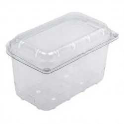 Bax cu 480 bucati de Caserole transparente pentru fructe, cu capac atasat, 1000g Bax cu 480 bucati de Caserole transparente pentru fructe, cu capac atasat, 1000g