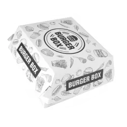 Set de 100 bucati, Hamburger box Urban, 13x13x11cm XL