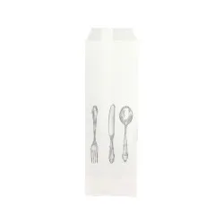 Punga tacam, 8 x 25 cm, Alba, 2000 buc/ set Punga tacam, 8 x 25 cm, Alba, 2000 buc/ set