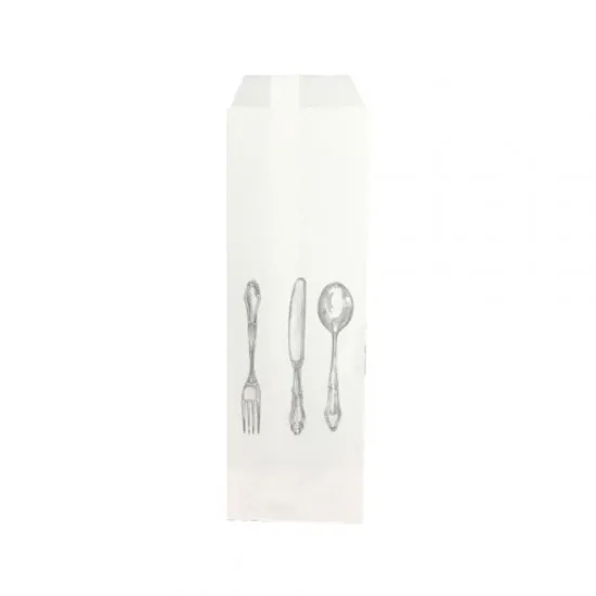 Punga tacam, 8 x 25 cm, Alba, 2000 buc/ set Punga tacam, 8 x 25 cm, Alba, 2000 buc/ set