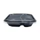 Caserole meniu cu 2 compartimente, 50 buc/set (capac inclus)