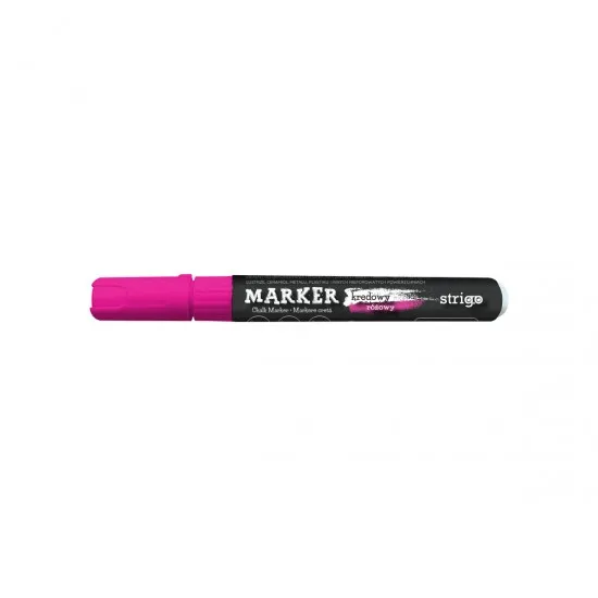 Marker Creta Lichida, varf rotund, roz NEON