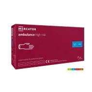 Manusi lungi de examinare si protectie din latex, nepudrate, Ambulance High Risk 50 buc/ cutie, 295mm