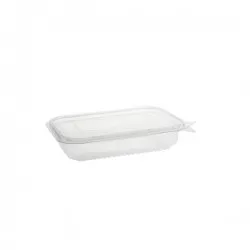 Caserole transparente cu capac atasat 150 gr, 100 buc/set