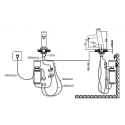 DOZATOR SAPUN LICHID CU SENZOR, MONTAJ BLAT, NOFER