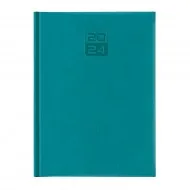 Agenda Dakota, A4, datata, hartie ivory, coperta turcoaz