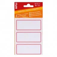 Etichete scolare, Apli, autoadezive, 6 coli, 18 etichete, dimensiune 34x78mm Etichete scolare, Apli, autoadezive, 6 coli, 18 etichete, dimensiune 34x78mm