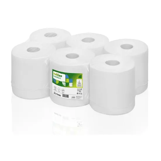 Rezerva prosoape in rola Wepa Comfort, 300m/rola, 1 strat, 6 role/bax