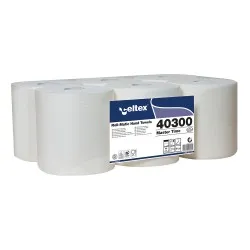 Rola prosoape autocut, Celtex 40300, alba, 2 straturi, 285 m, 6 role/set Rola prosoape autocut, Celtex 40300, alba, 2 straturi, 285 m, 6 role/set