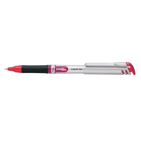 Roller cu gel, Pentel, Energel, 0.7 mm, plastic, rosu Roller cu gel, Pentel, Energel, 0.7 mm, plastic, rosu