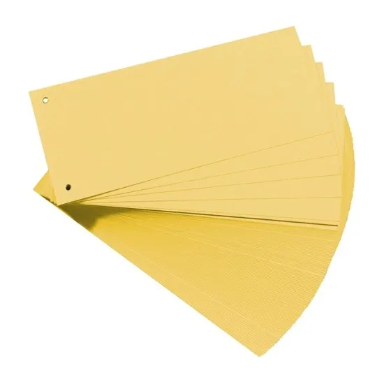 Separatoare Falken, color, 105 x 240 mm, galben Separatoare Falken, color, 105 x 240 mm, galben