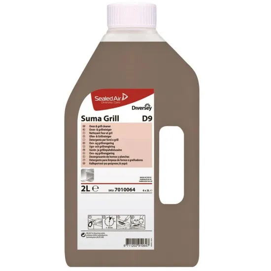 Detergent puternic bucatarie SUMA Grill D9, Diversey, 2L Detergent puternic bucatarie SUMA Grill D9, Diversey, 2L