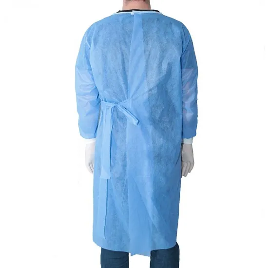 Halat protectie steril albastru, cu legaturi si mansete Halat protectie steril albastru, cu legaturi si mansete