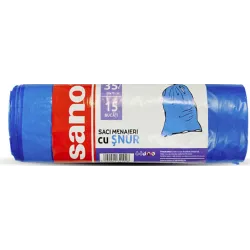 SANO SACI MENAJERI SNUR 35L, ALBASTRI SANO SACI MENAJERI SNUR 35L, ALBASTRI