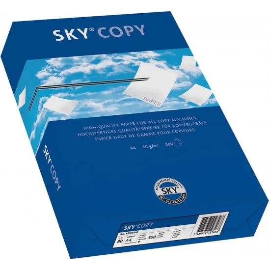 Hartie premium pentru copiator, A4, 80 g/mp, 500 coli/top, SKY Copy Hartie premium pentru copiator, A4, 80 g/mp, 500 coli/top, SKY Copy