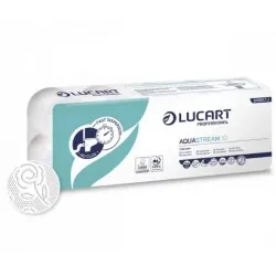 Hartie igienica 2 straturi Aquastream 10 role/set, 12 set/ bax Lucart